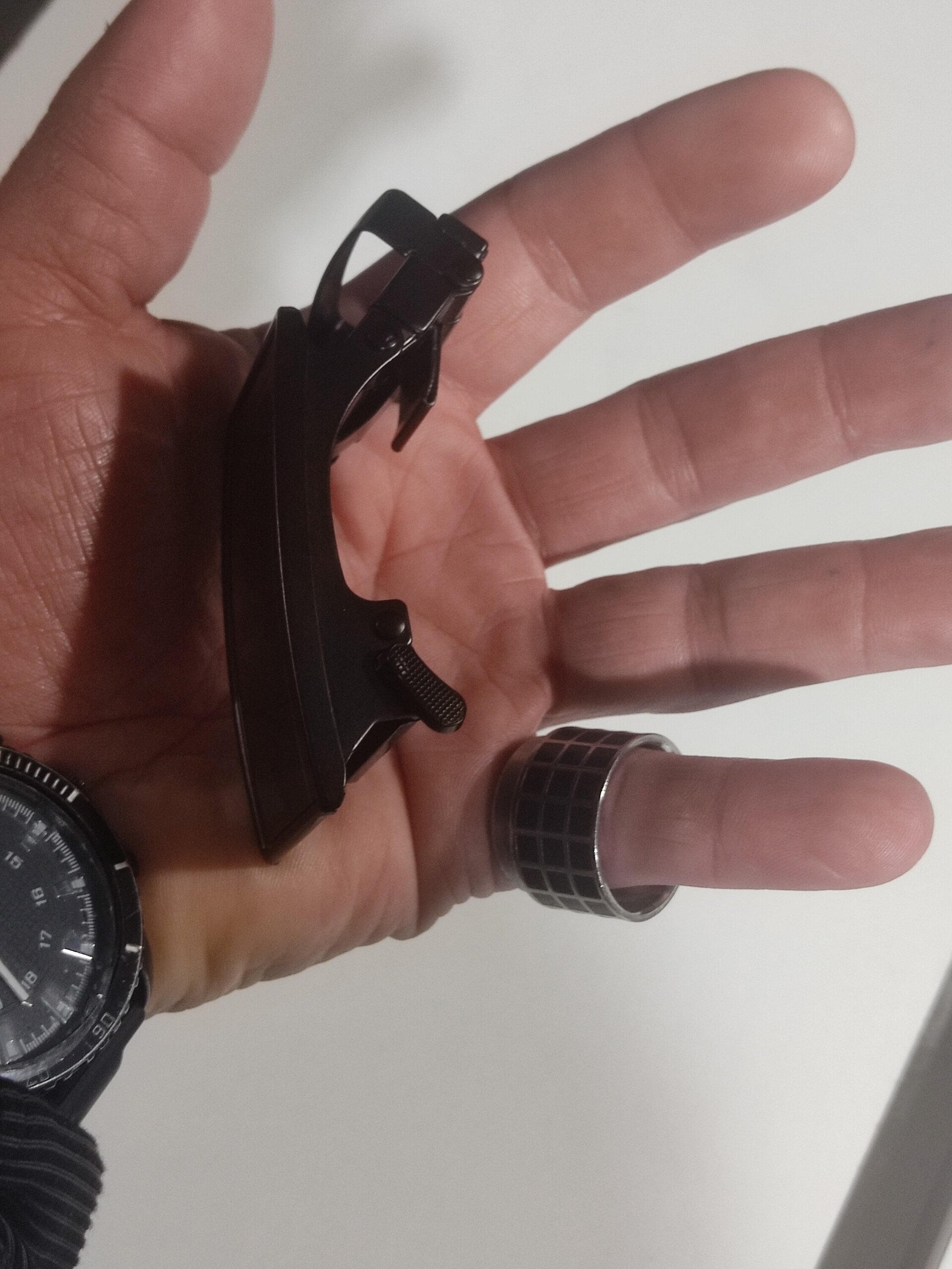 Hebilla de cinturón 012 negro cuadrados - 2