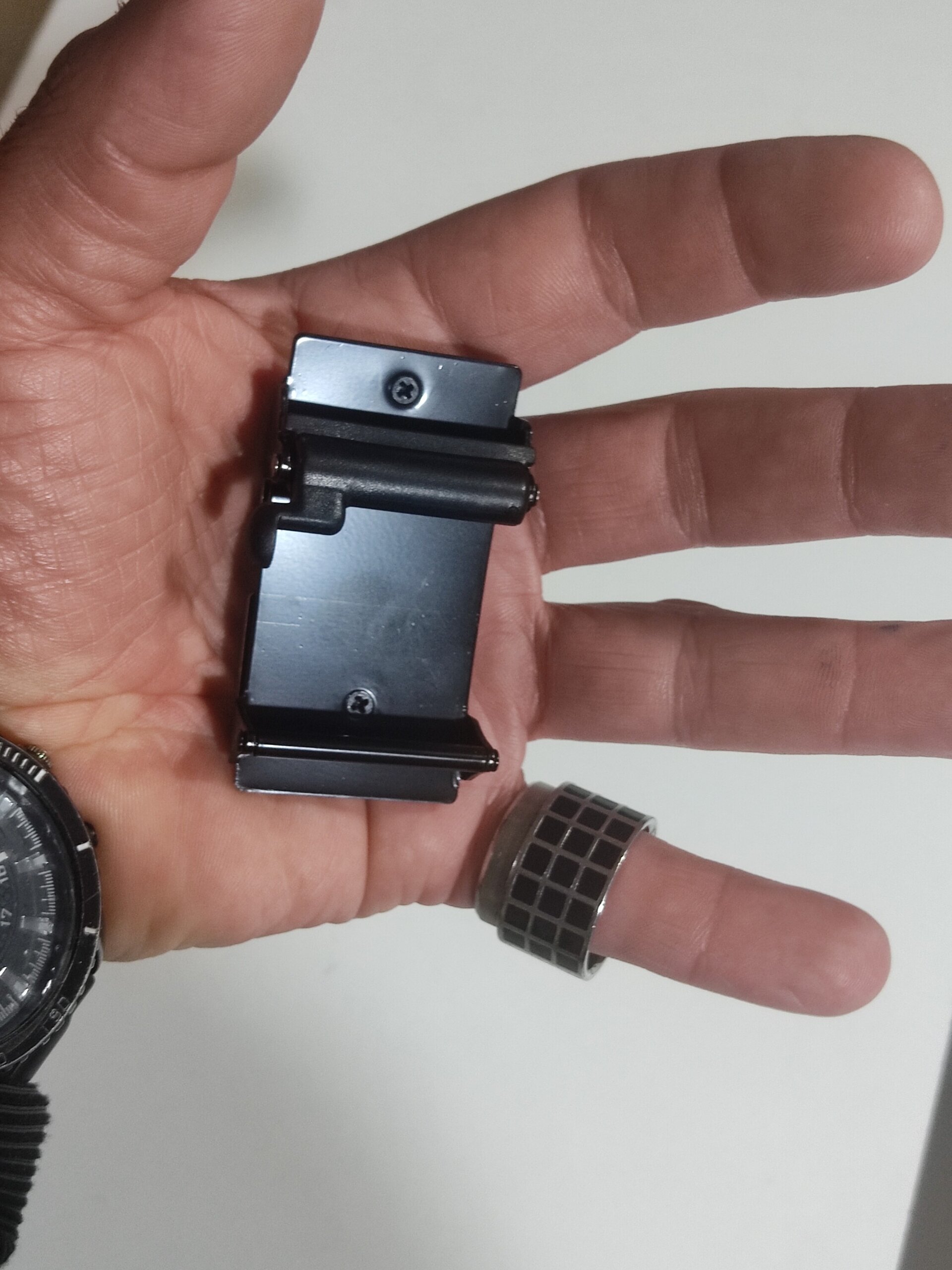 Hebilla de cinturón 007 B plateada - 2