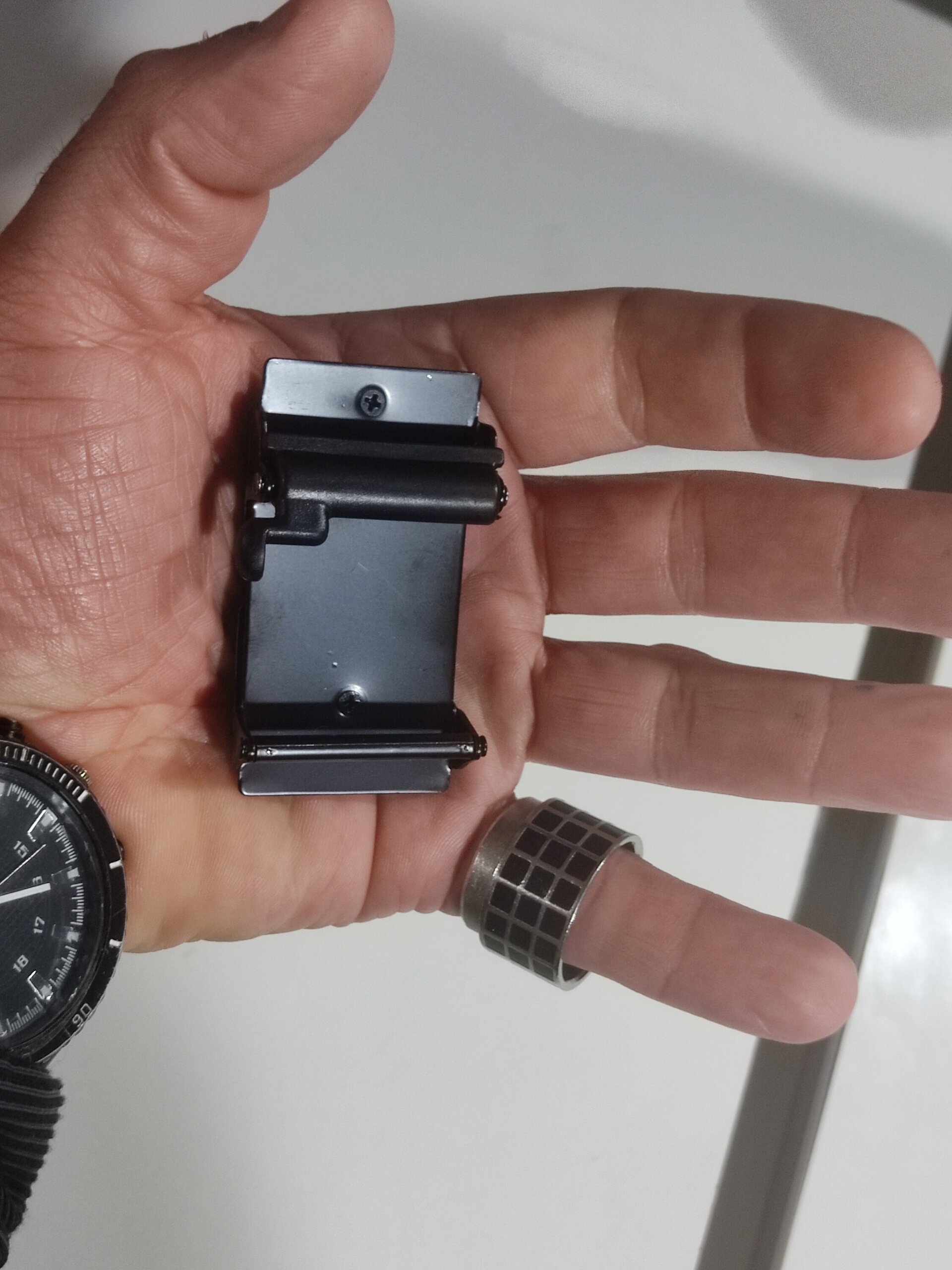 Hebilla de cinturón 008 B cromada - 2