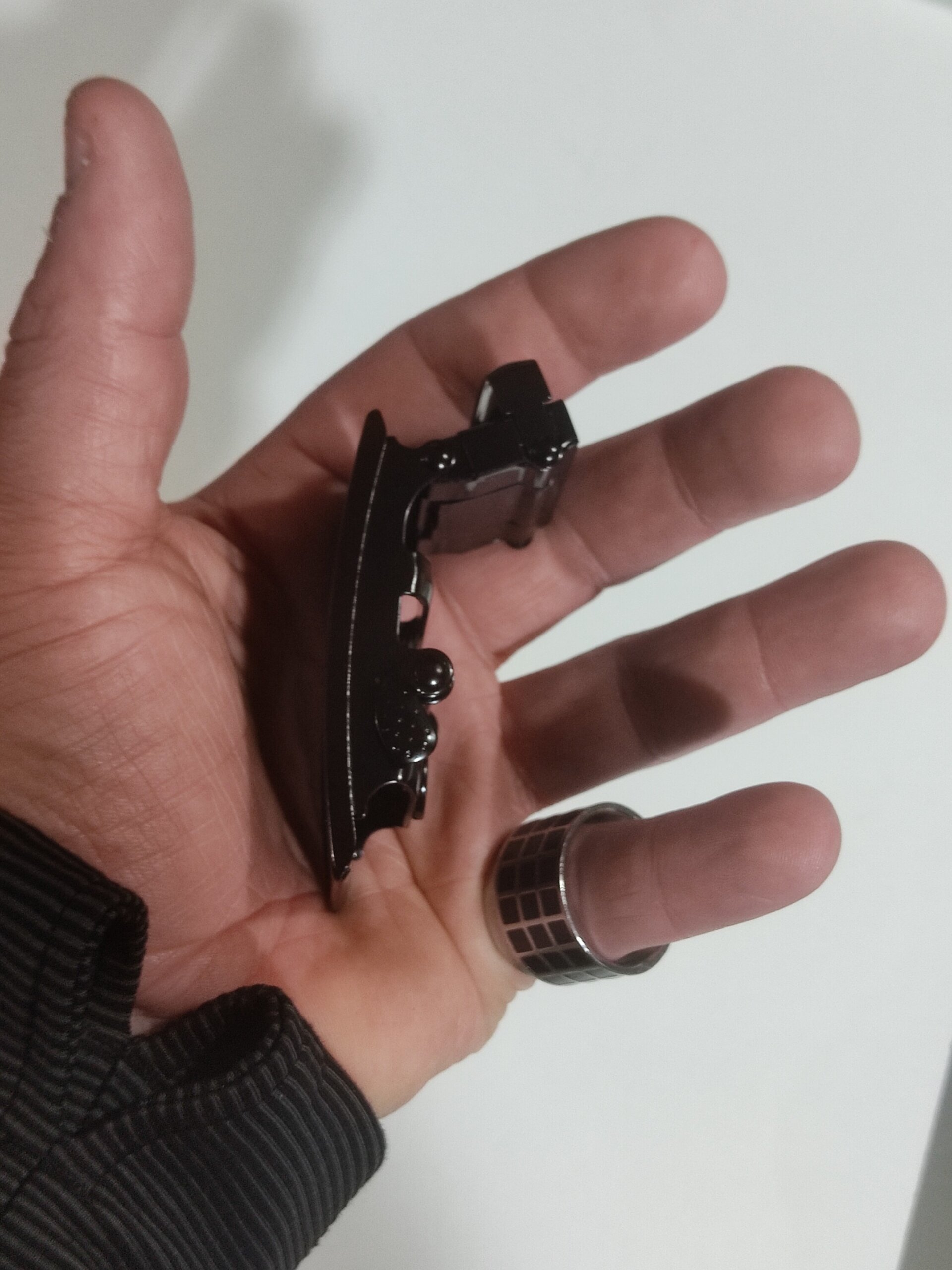 Hebilla de cinturón 14 negra piedra fina 2 - 2