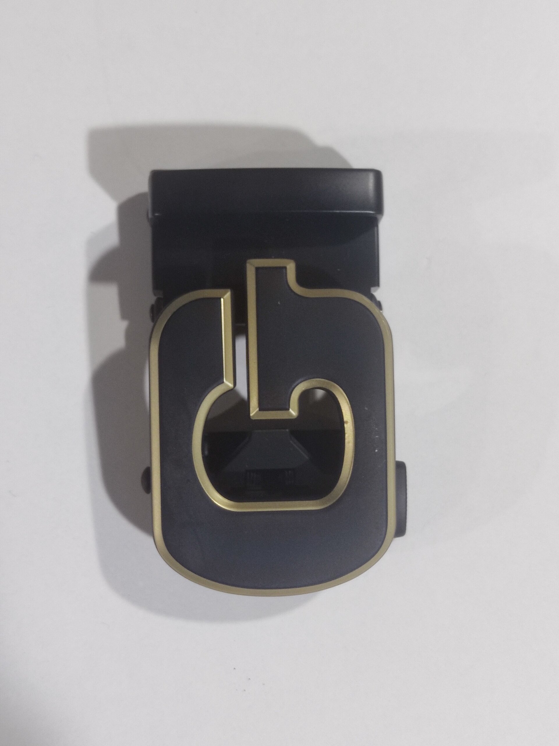 Hebilla de cinturón 22 G negra dorada - 4