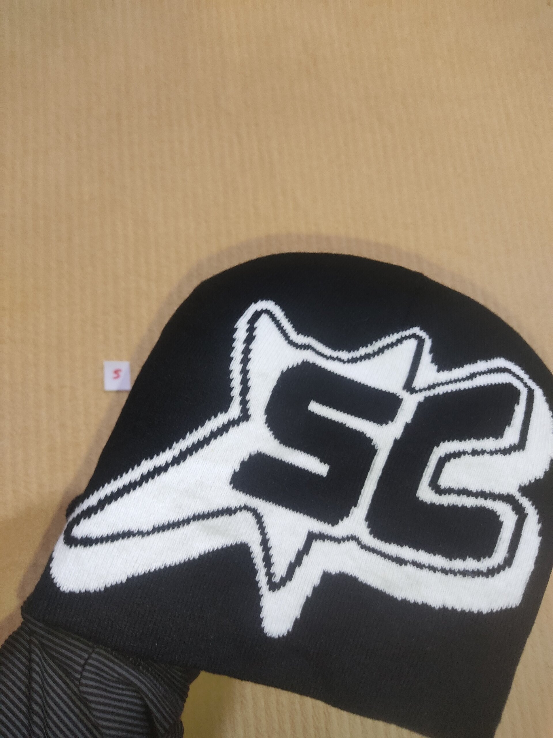 Gorro 5 STREET negro con blanco - 4