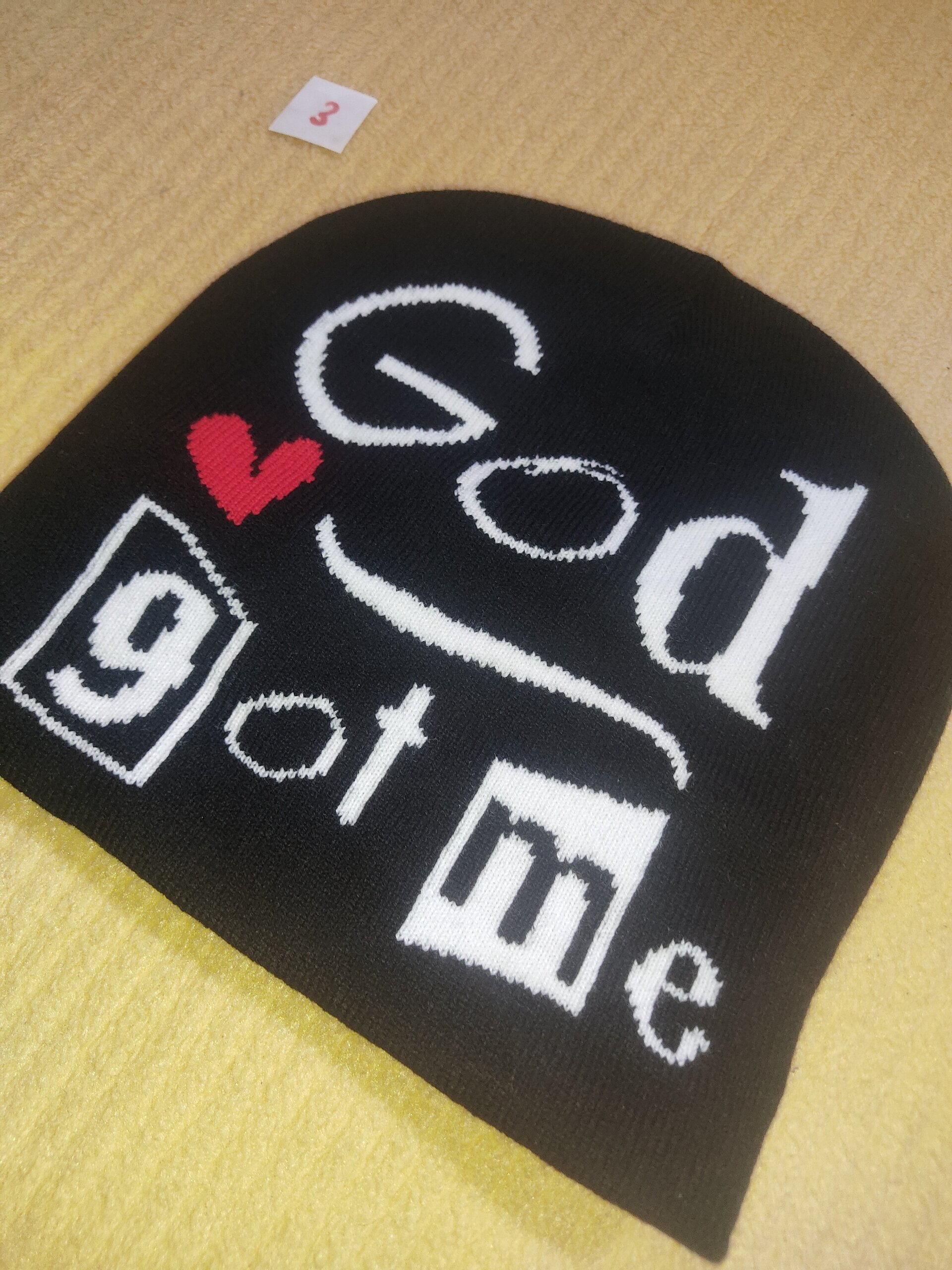 Gorro 3 GOD GOT ME negro - 3