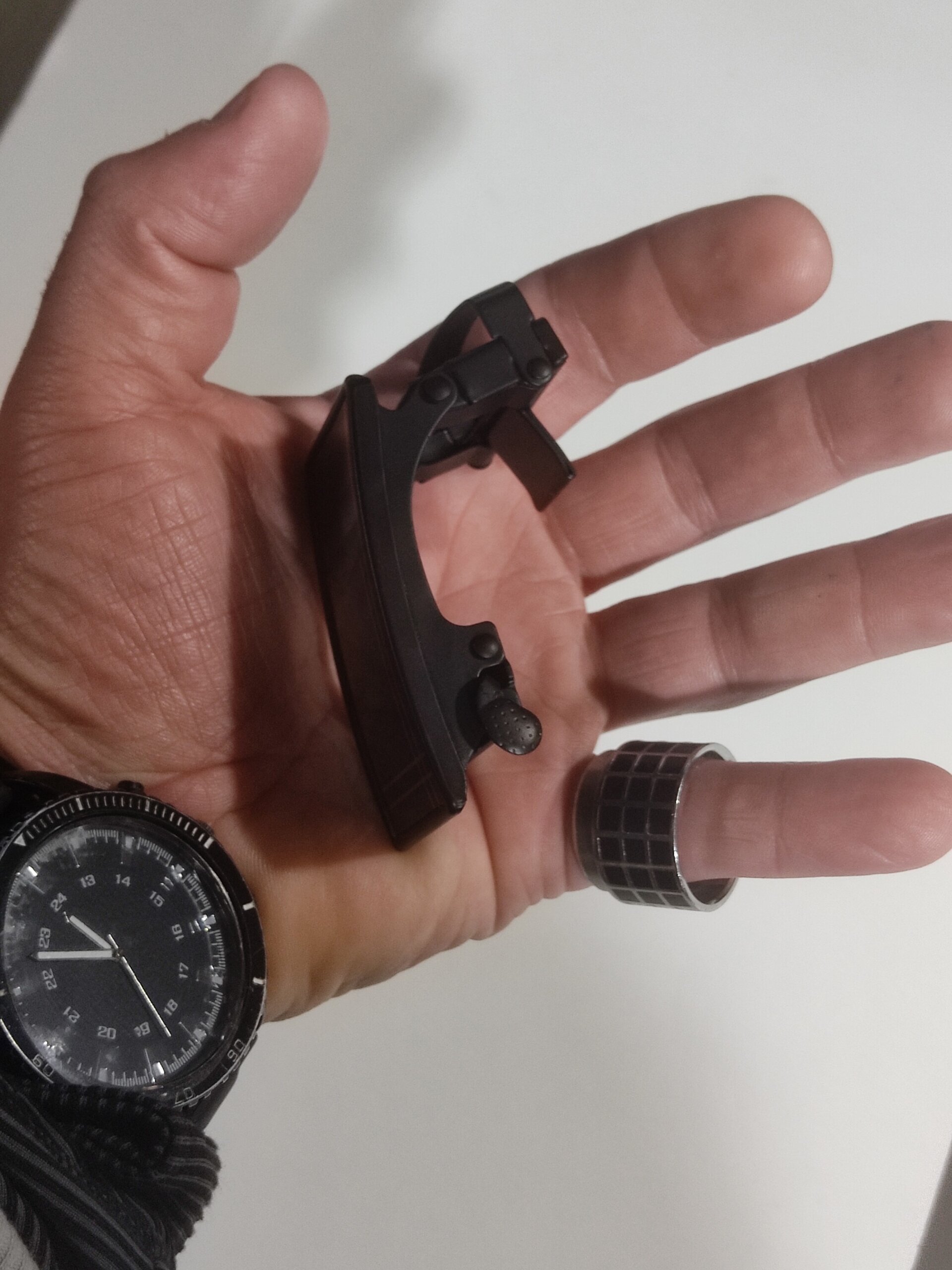 Hebilla de cinturón 024 negro cruces - 2