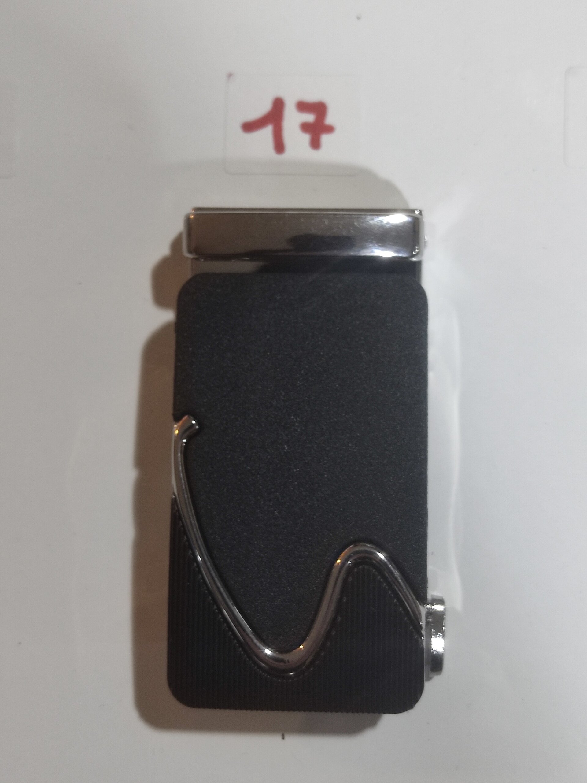 Hebilla de cinturón 17 negra S plateada - 3