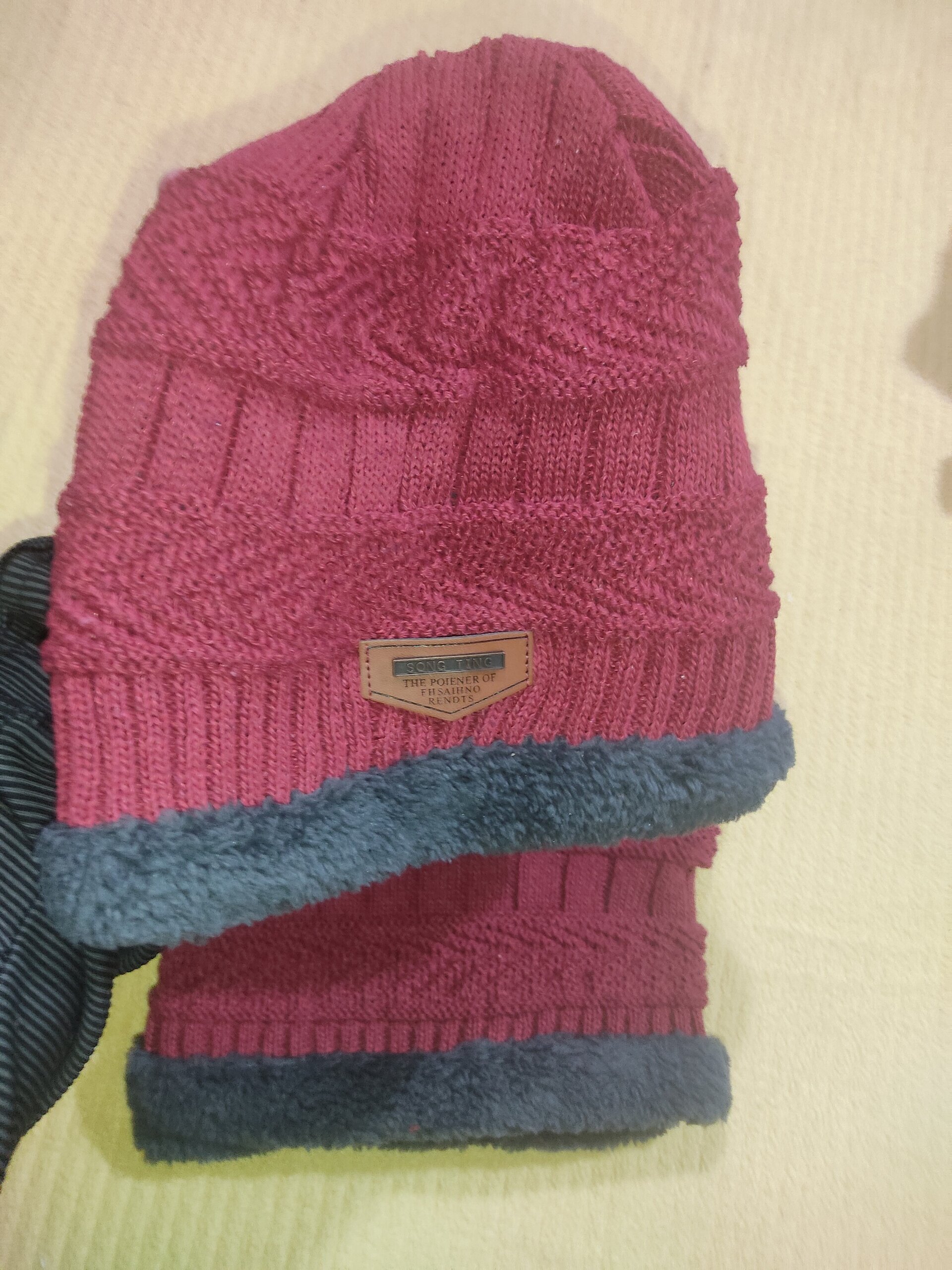 Gorro y bufanda 1 rojo - 4