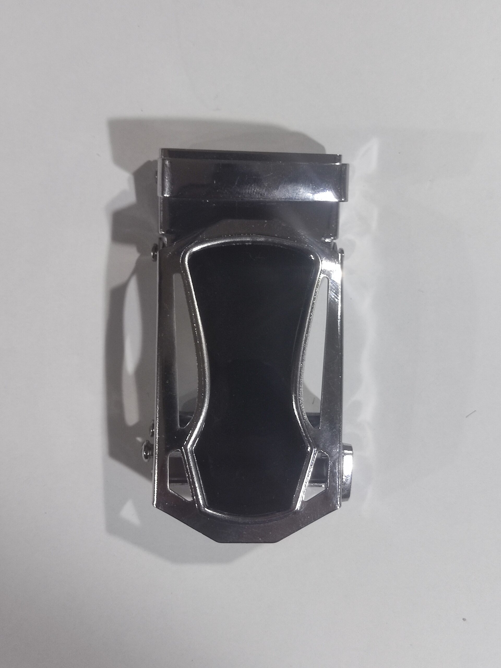 Hebilla de cinturón 34 negra plateada - 4