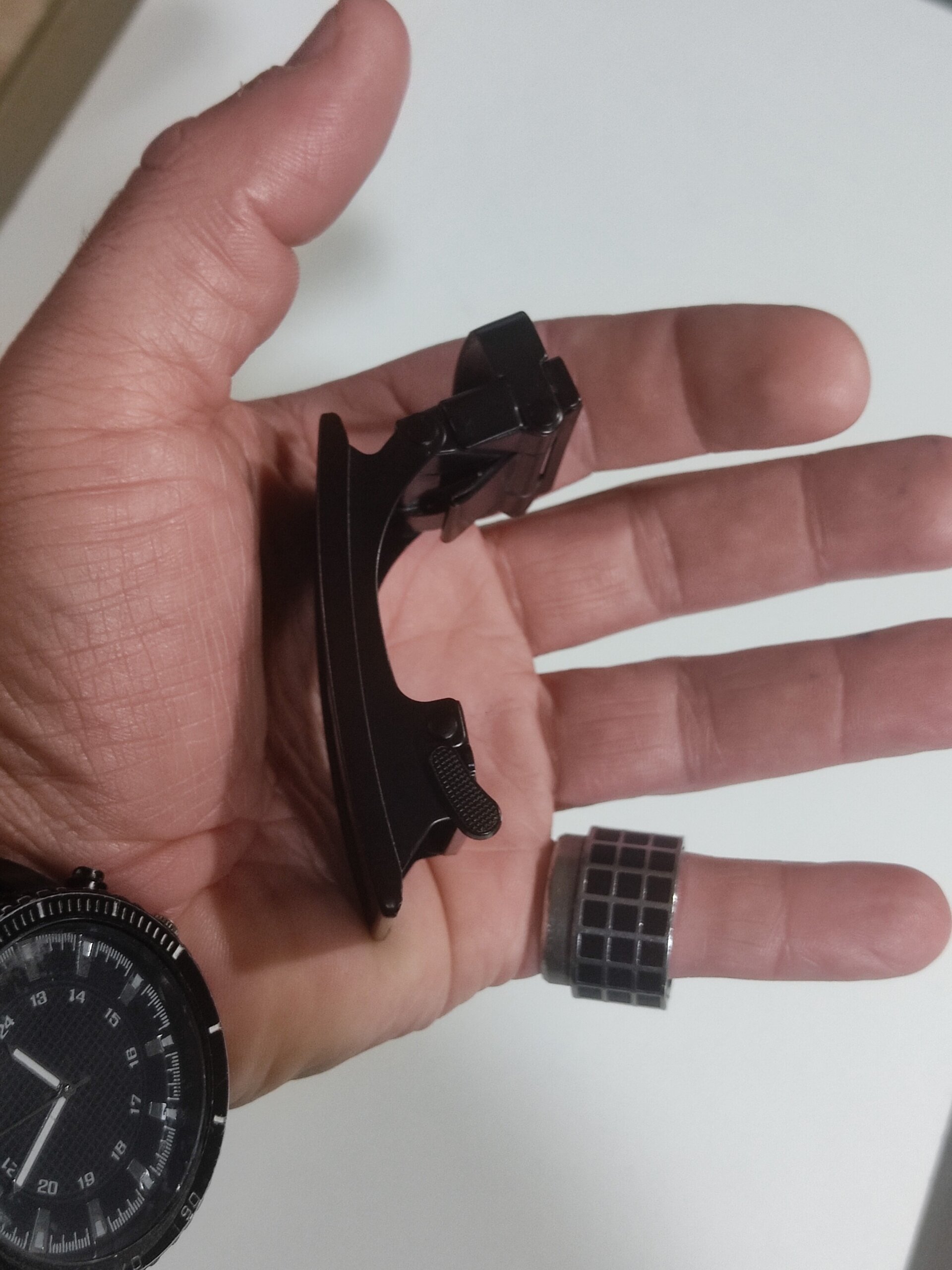 Hebilla de cinturón 018 negro ojo rombo - 2