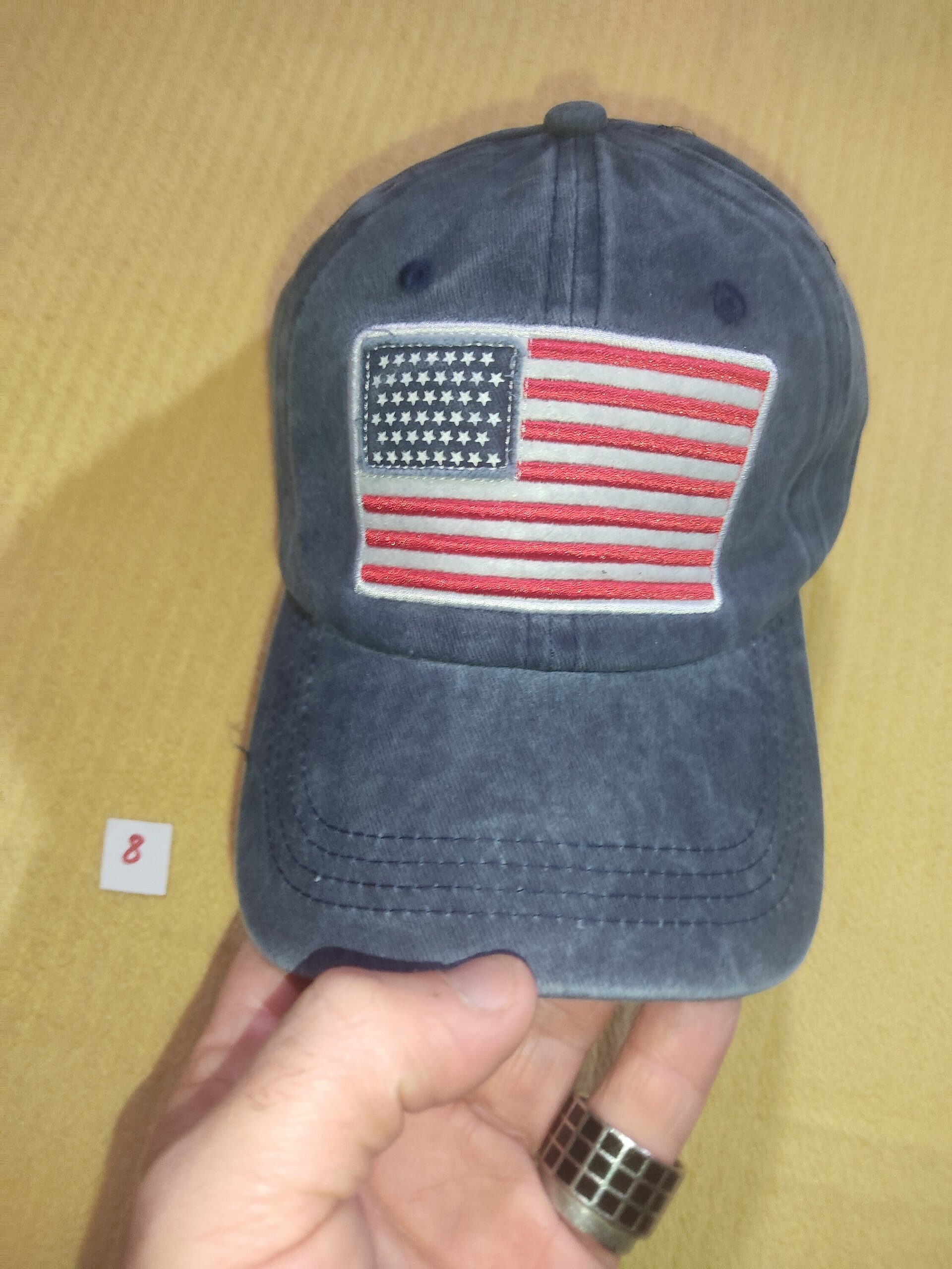 Gorra 8 azul bandera americana - 4