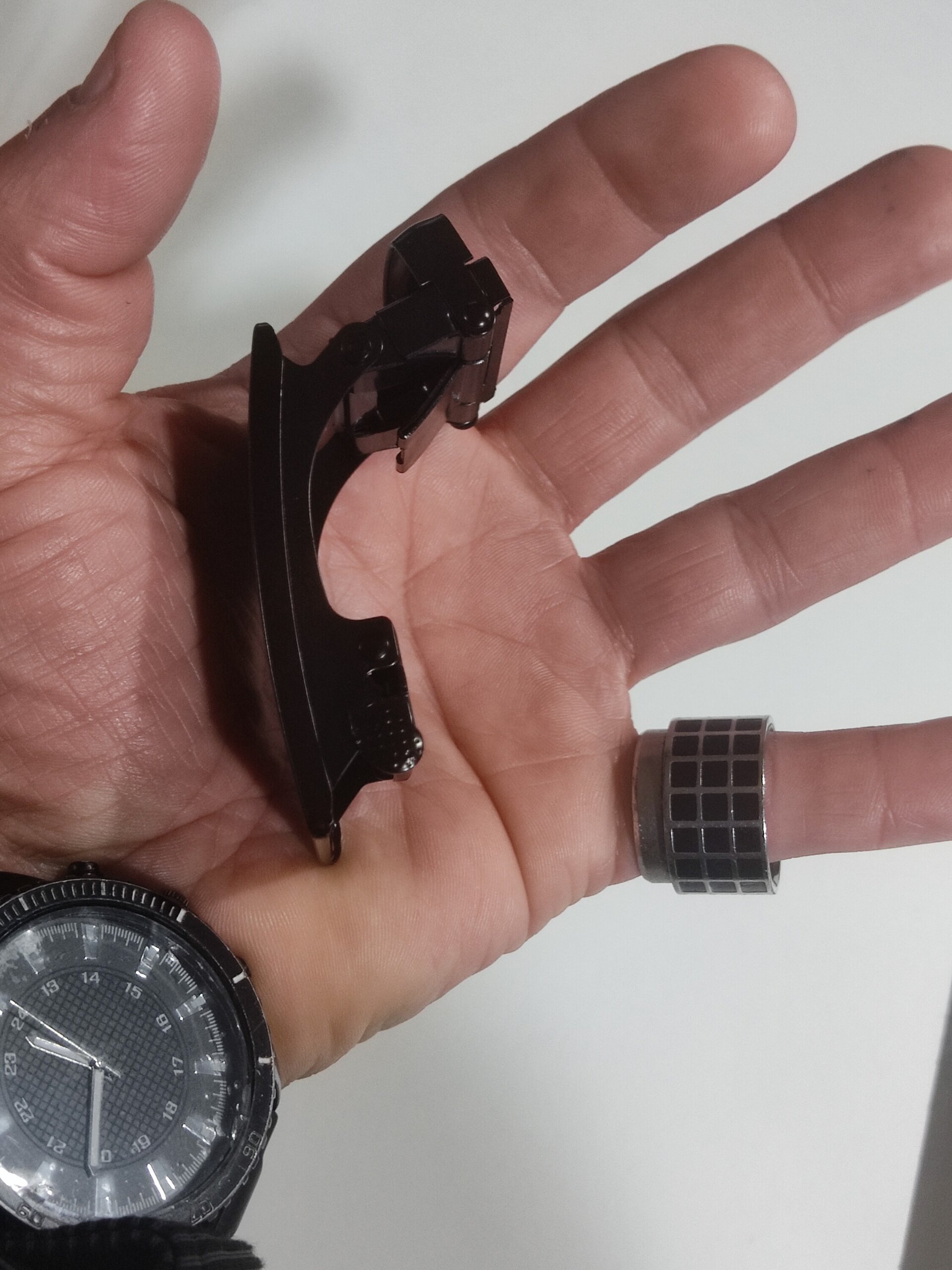 Hebilla de cinturón 016 negra helices - 2