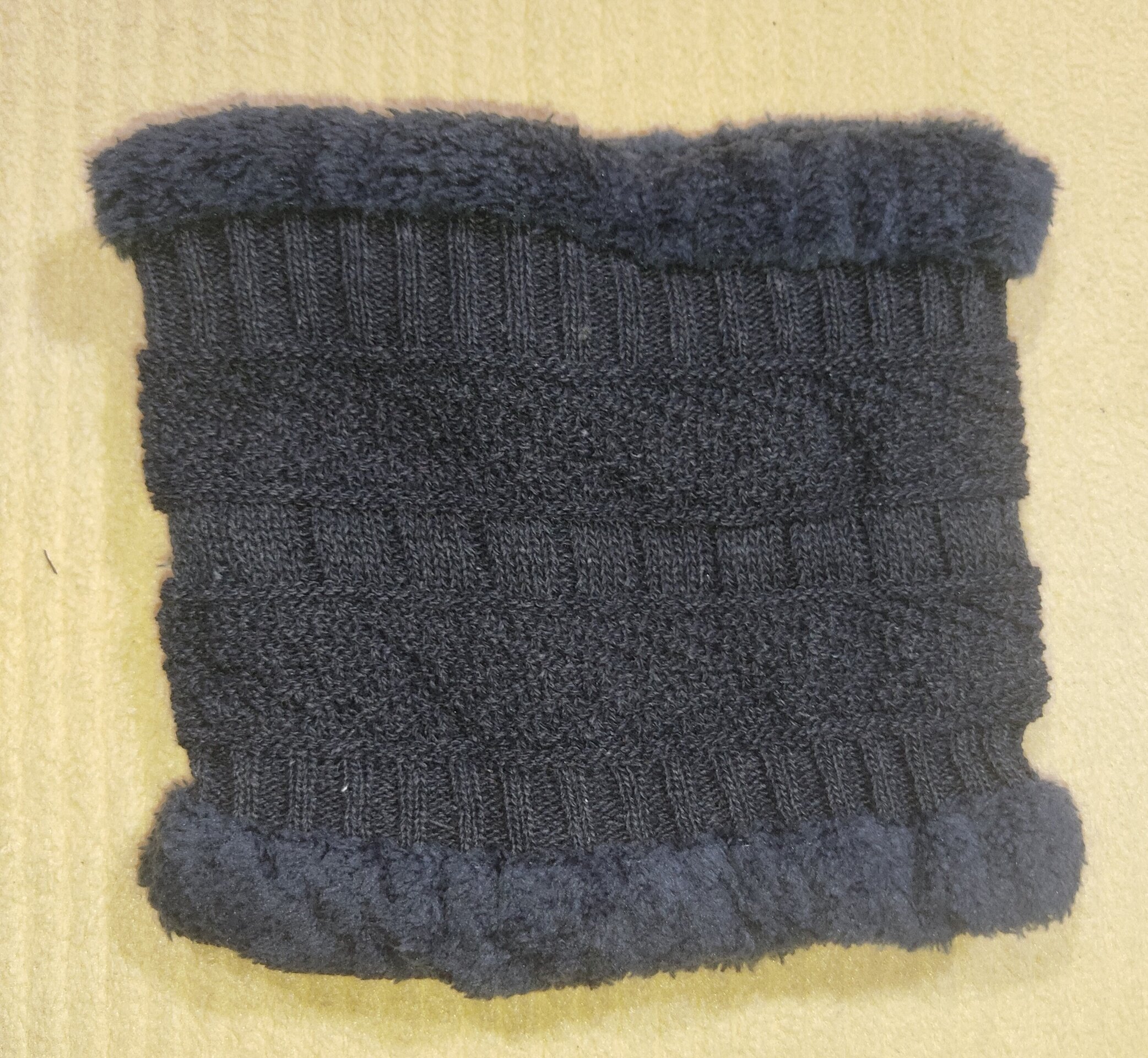 Gorro y bufanda 8 gris con gris oscuro - 3