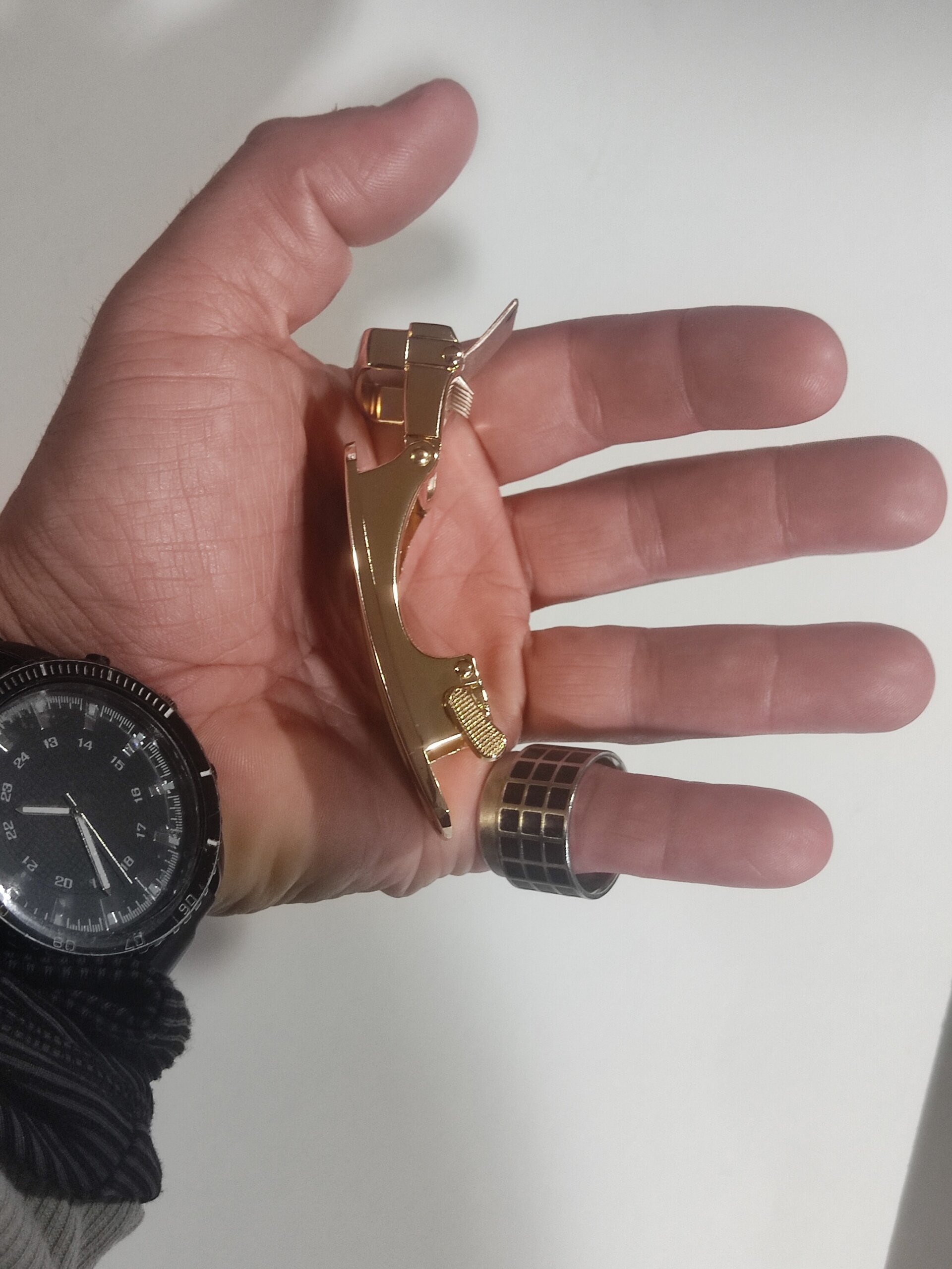 Hebilla de cinturón 31 roja dragón - 2