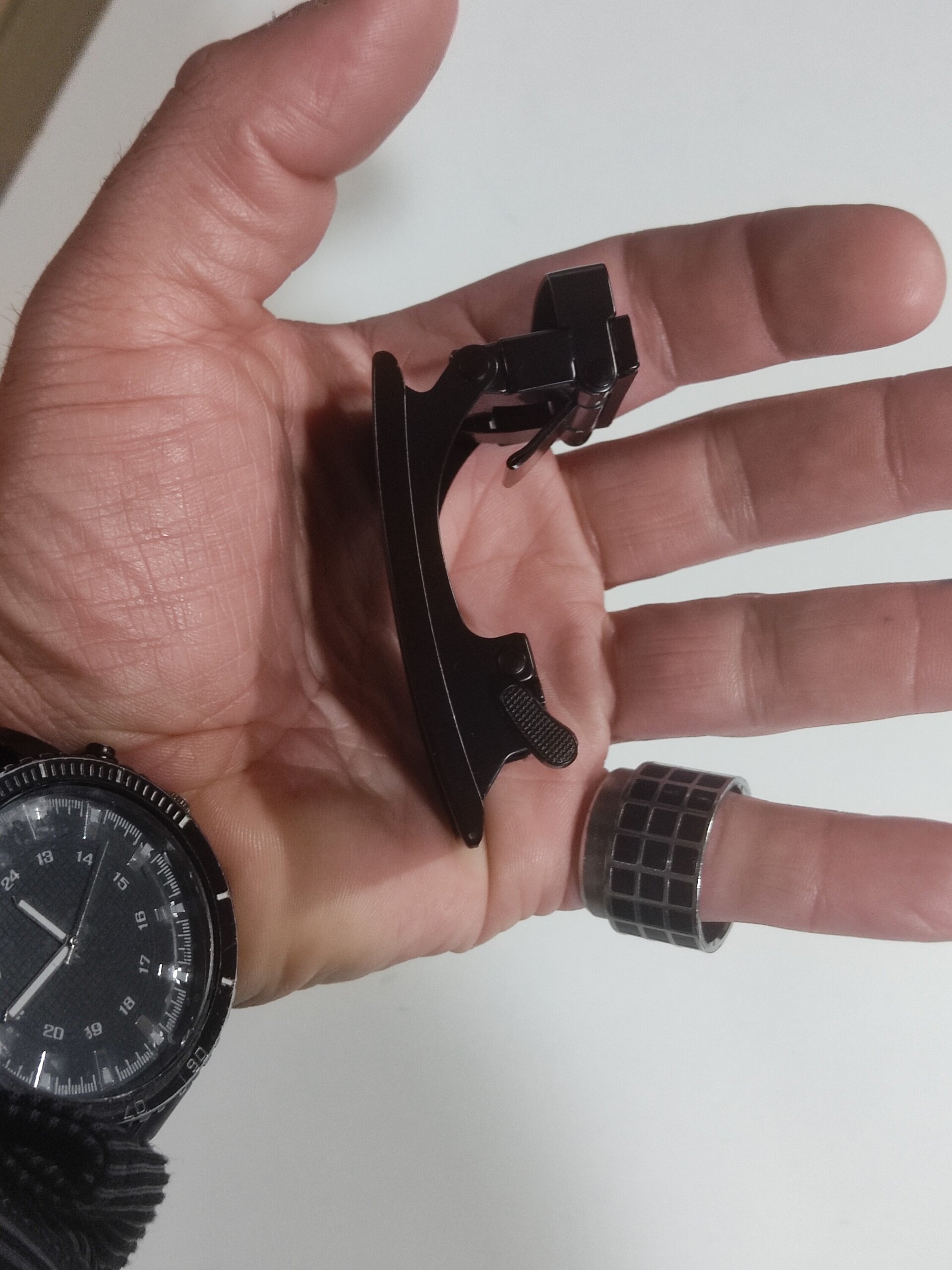 Hebilla de cinturón 019 negra banderas - 2