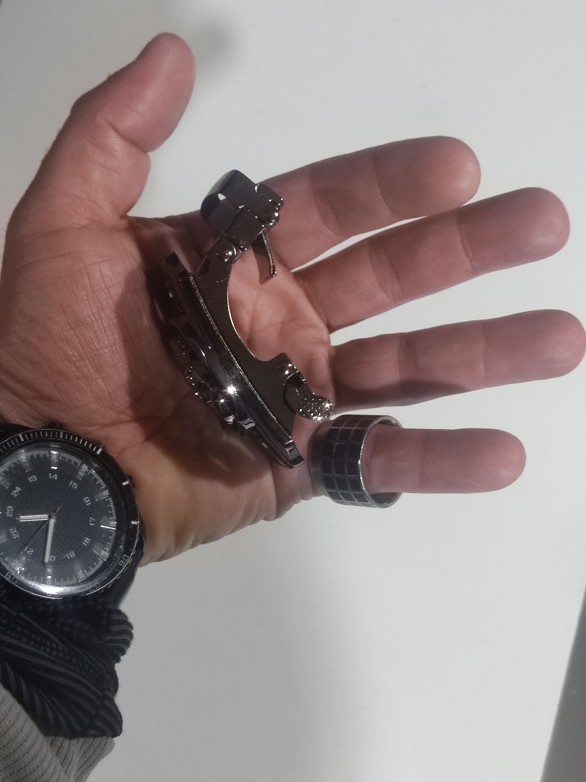 Hebilla de cinturón 35 cromada - 2