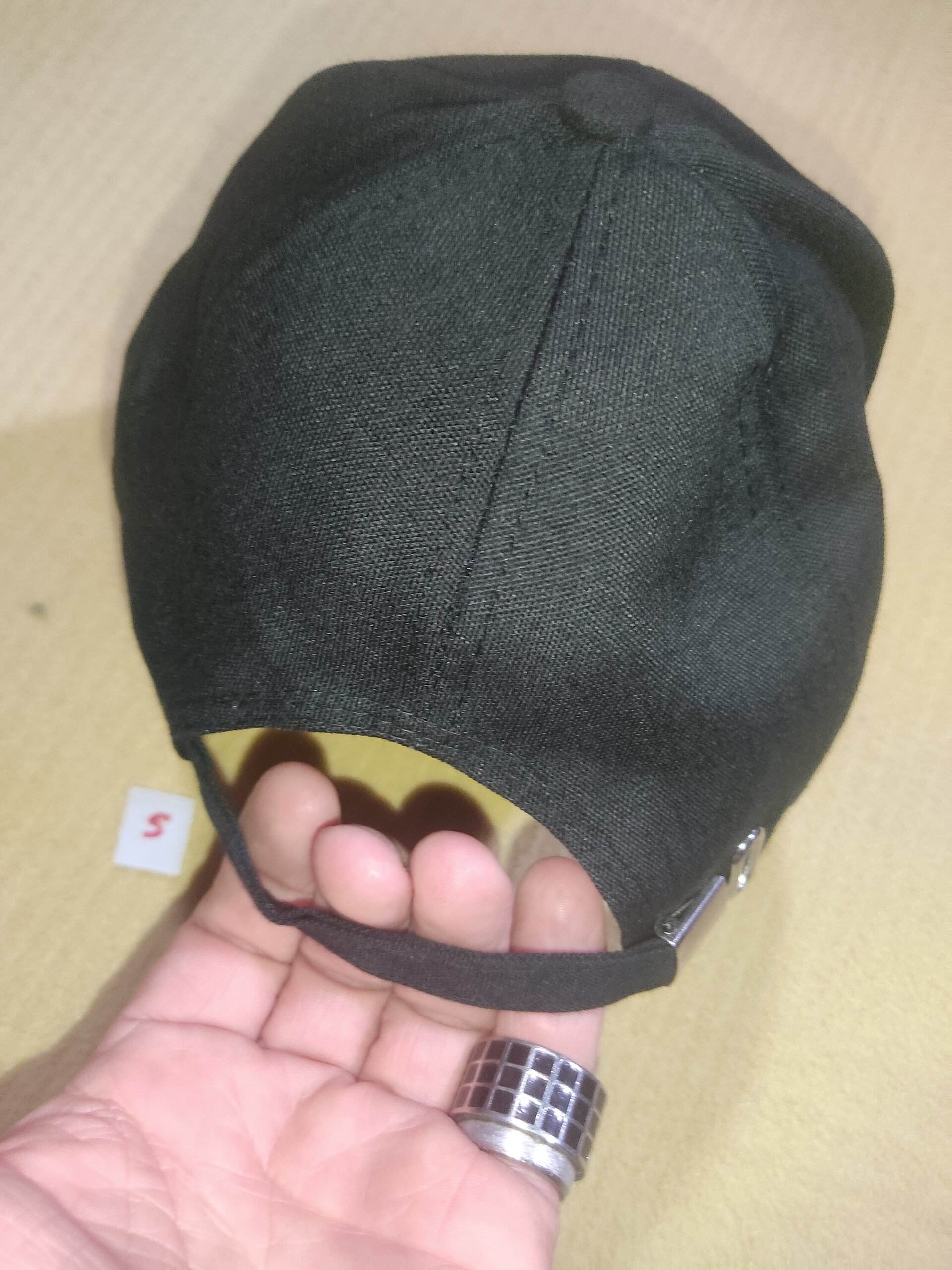 Gorra 6 negra sport gris - 2