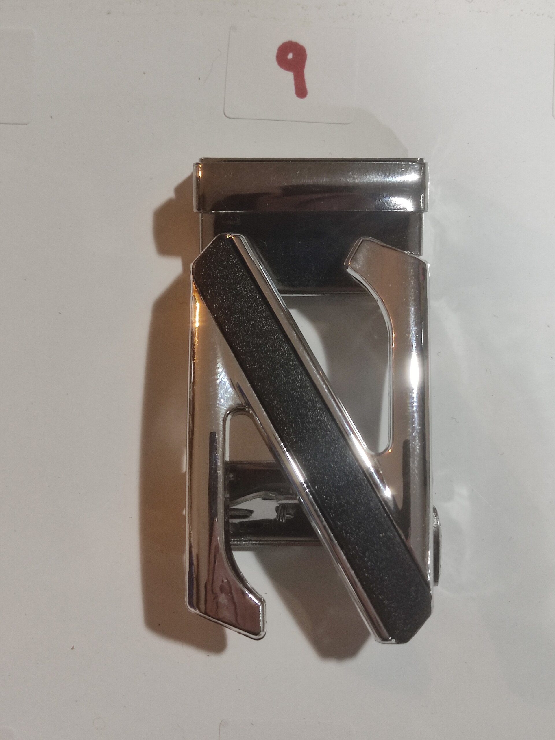 Hebilla de cinturón 9 plateada en Z - 3