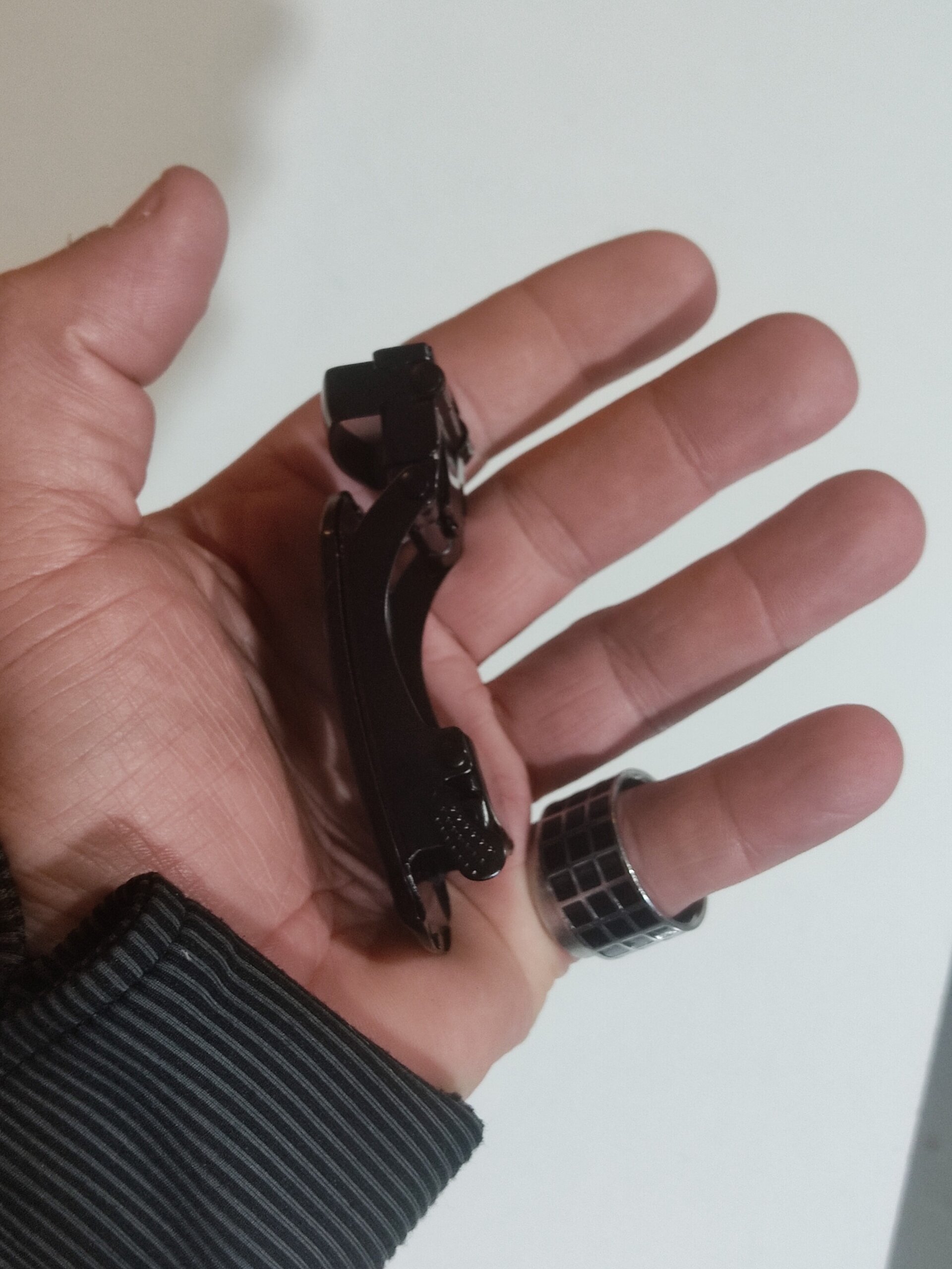 Hebilla de cinturón 7 negro con rojo - 2