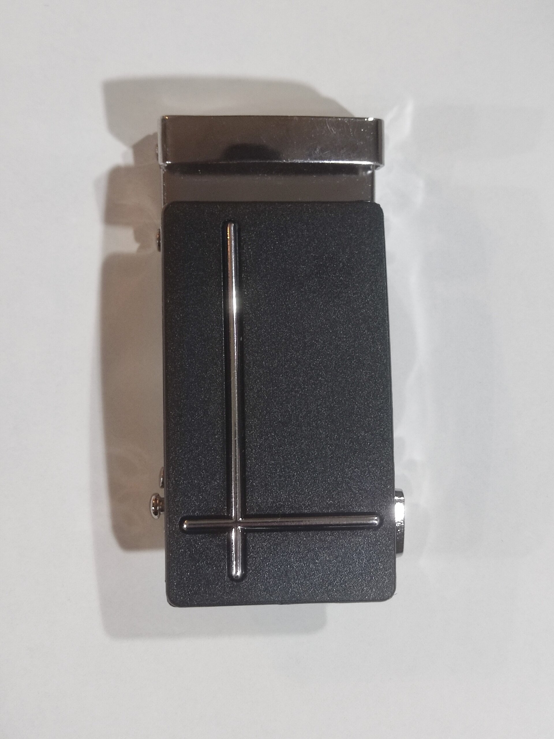 Hebilla de cinturón 18 negra en cruz - 4