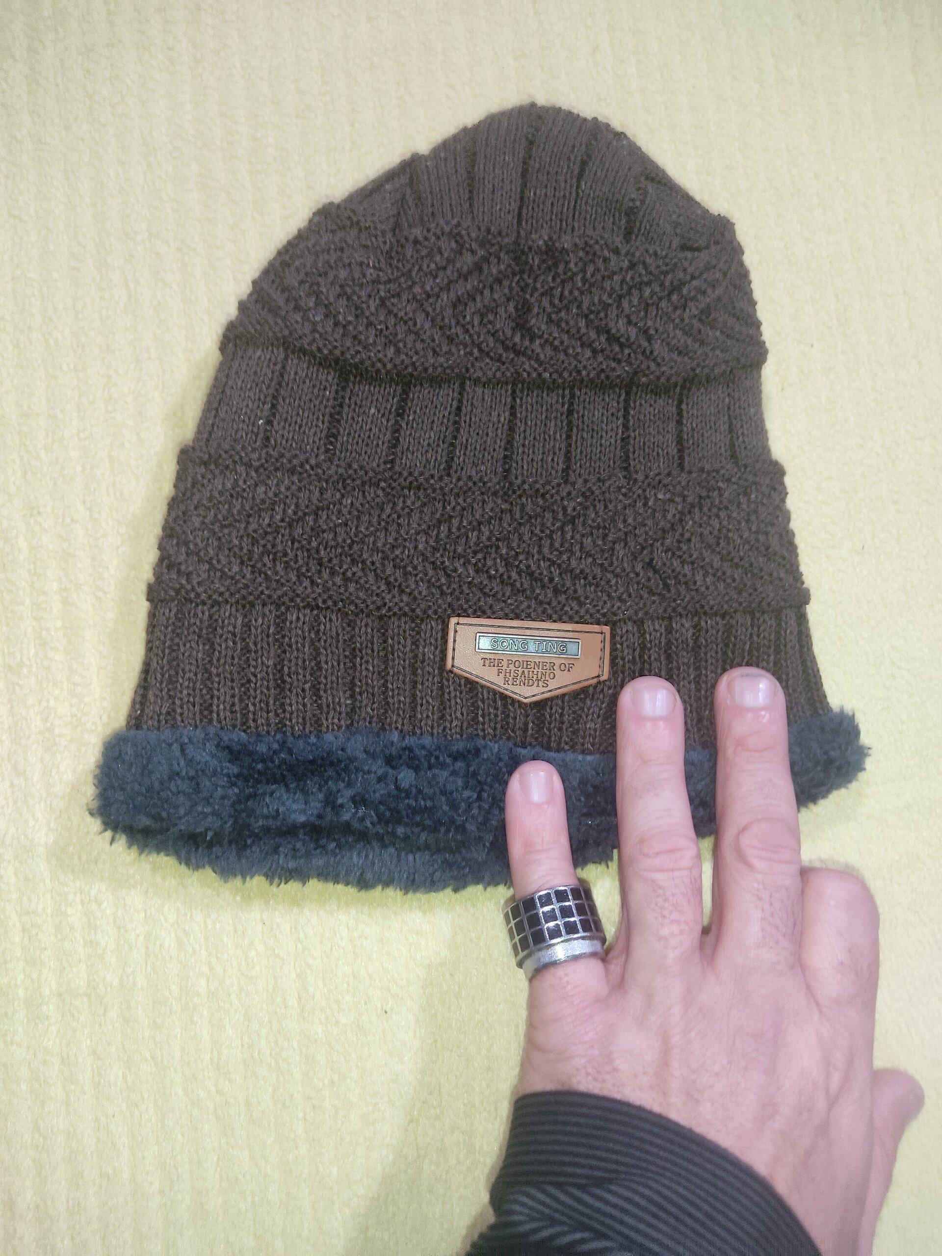 Gorro y bufanda 2 marrón - 2